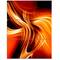 Designart - Orange Abstract Warm Fractal Design - Abstract Wall Art Canvas